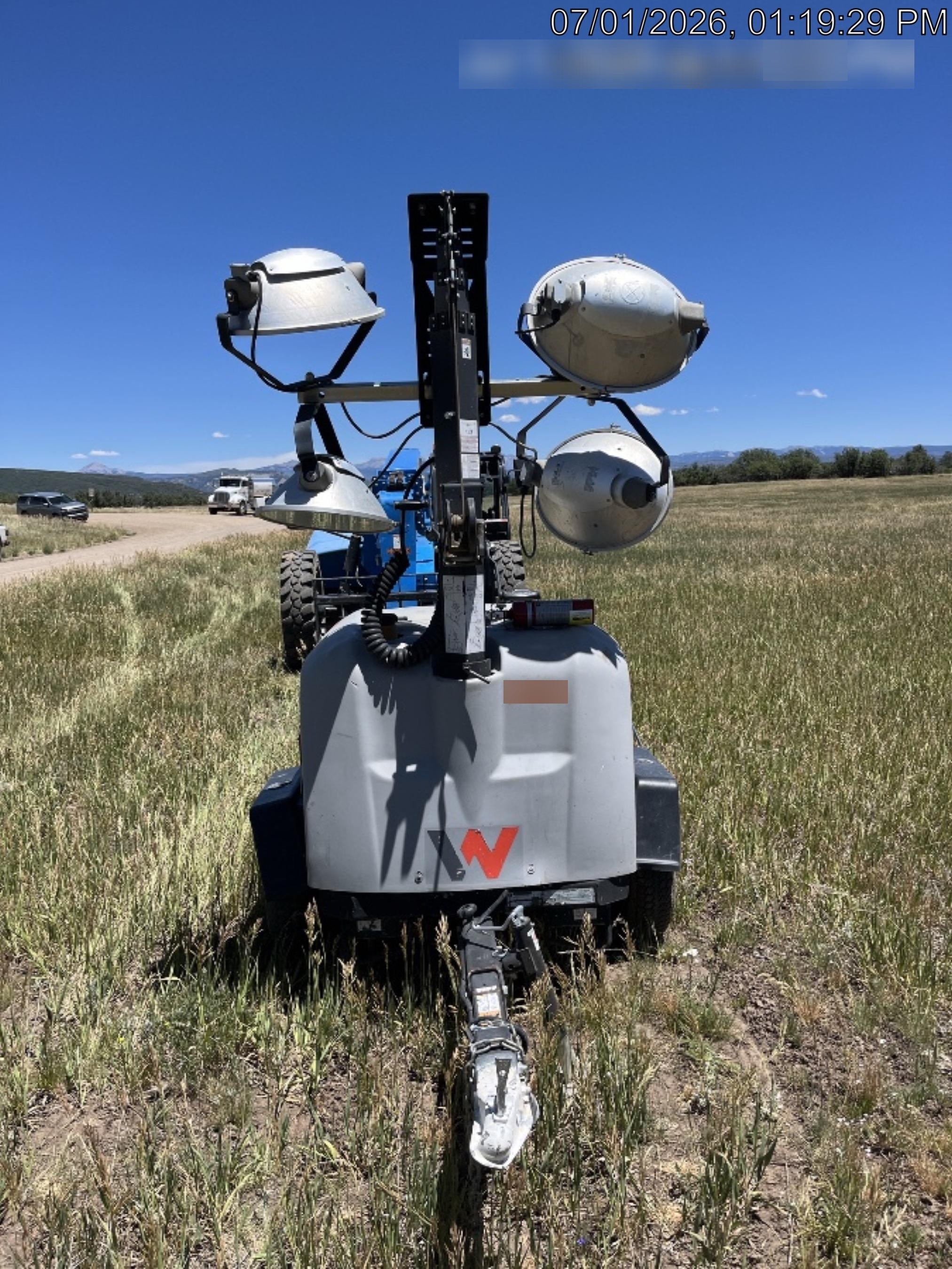 2019 Wacker Neuson LTV6L-MH Wacker Neuson LTV6L Mobile Light Tower w/Fuel Level Sensor Installed