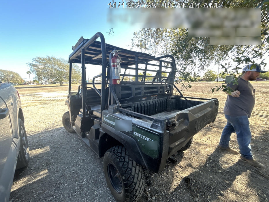 2019 Kawasaki Mule PRO-DXT Standard Options, Backup Alarm, Beacon, Plastic Hard Top, Poly Windshield, Horn Kit