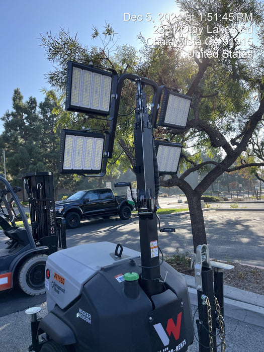 2024 Wacker Neuson LTT4 Diesel, Kohler KDW702, Deep Sea Controller, Auto Start, LED 320W, Bypass Outlet, T3