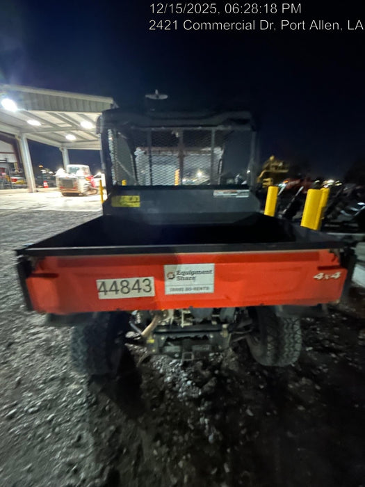 2019 Kubota RTV-XG850WL-H 4wd Utility Cart, Gas, 2 Seat, LED Strobe, Windshield Tempered Glass, Plastic Canopy, Wire Harness Kit, Backup Alarm