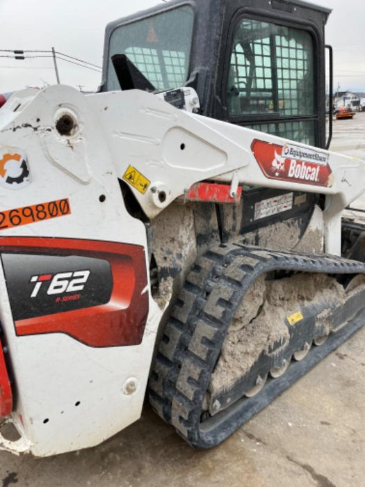 2023 Bobcat T62 68hp Doosan Diesel, Cab/Heat/Air, Rubber Tracks, Manual QC