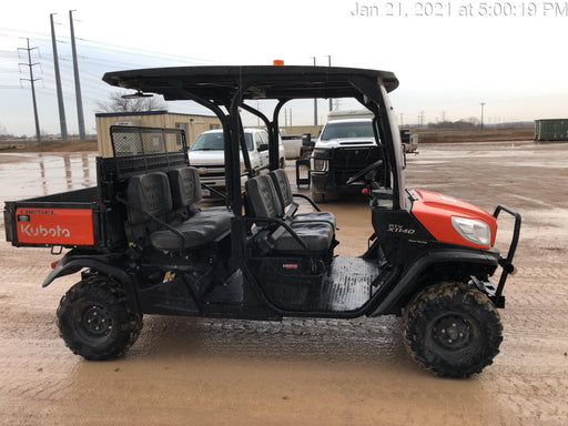 Kubota RTV-X1140WL-A 4WD, LED Strobe, Windshield Acrylic Clear, Plastic Canopy, Wire Harness Kit, Backup Alarm, Bed Liner