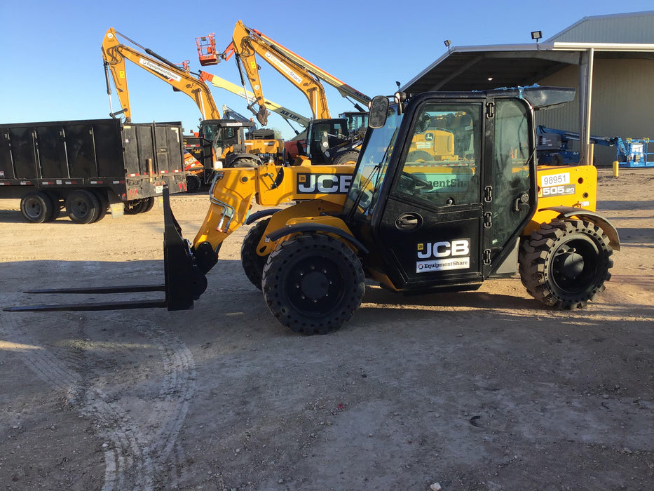 2020 JCB 505-20TC Cab/Heat/Air, Solid Tires, Work Lights, Beacon, Aux Hydraulics, Back up Alarm, ES Decals