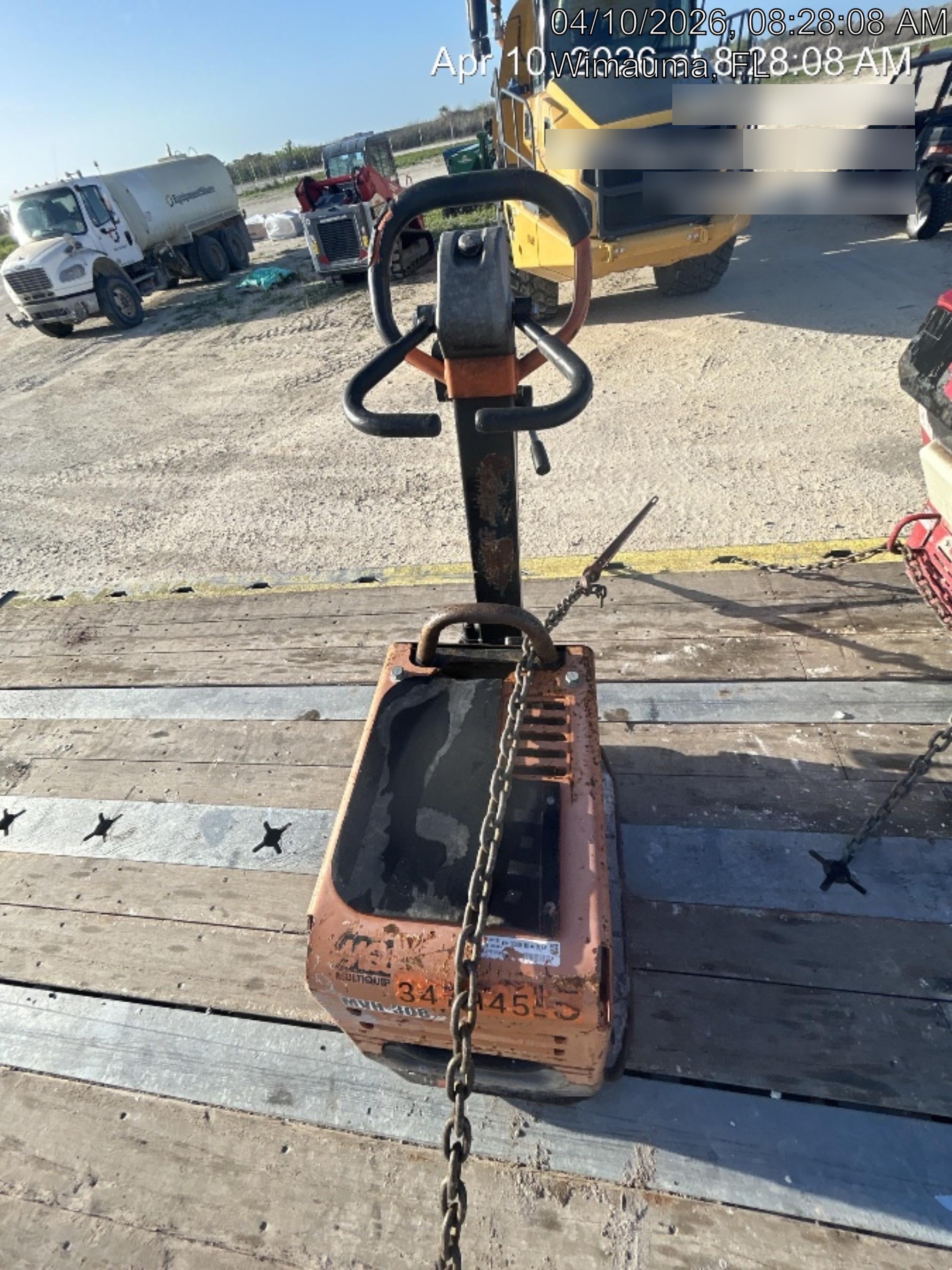 2023 Multiquip MV308GH Honda GX270, 18" Plate, Tachometer