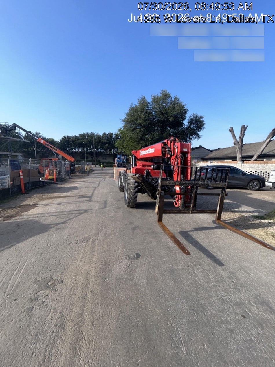2019 Manitou MTA10055 Canopy, 120 HP, Solid Tires, Work Lights, Lift Hook, Auxiliary Hydraulics 66" Carriage and 60" Forks
