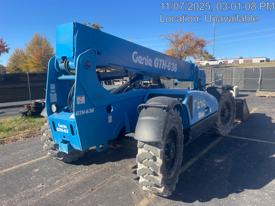 2018 Genie GTH-636 Genie GTH-636 w/Open ROPS, Work Lights, Solid Tires, RH Cab Mesh, Beacon, 48" Carriage and Forks