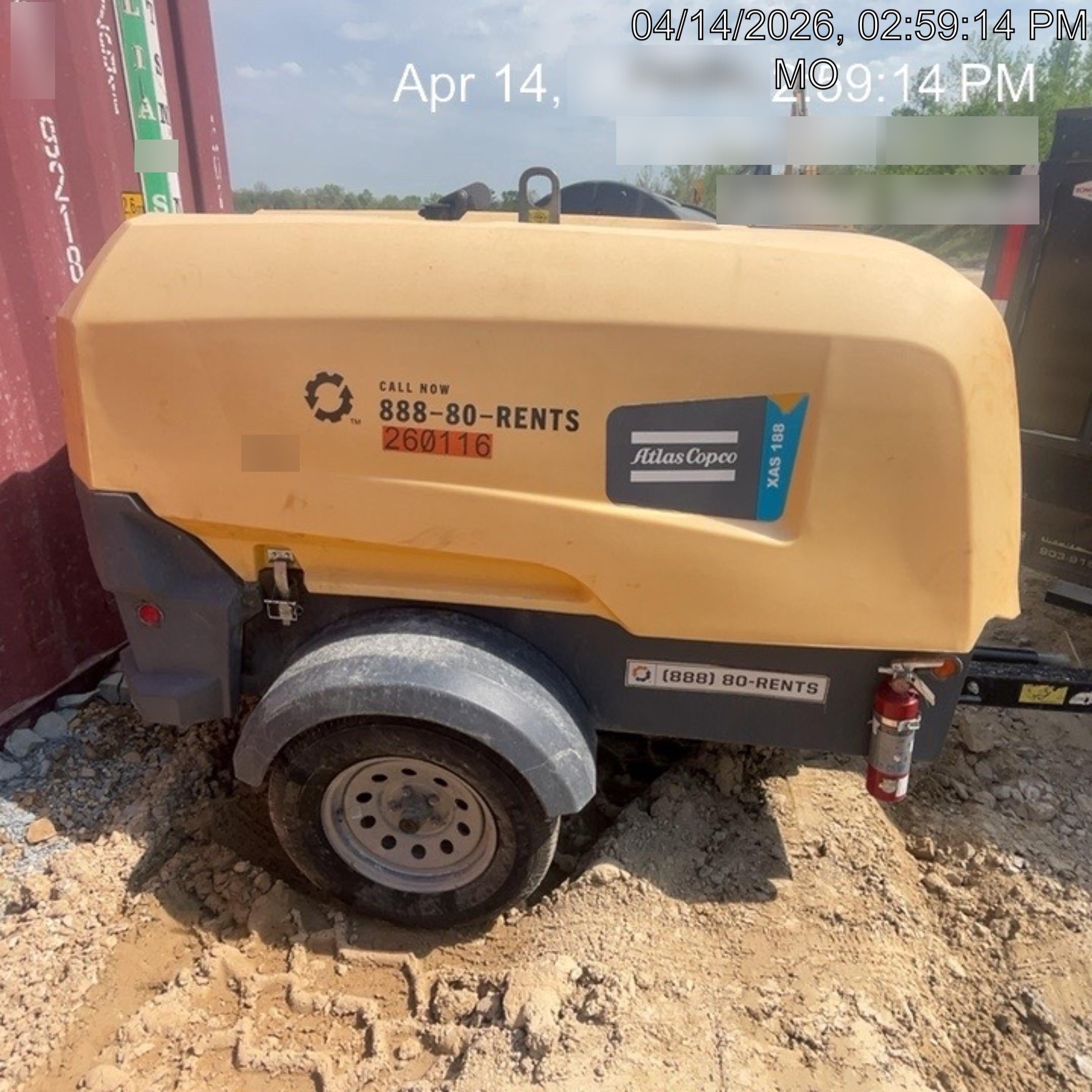 2022 ATLAS COPCO XAS188 CWK