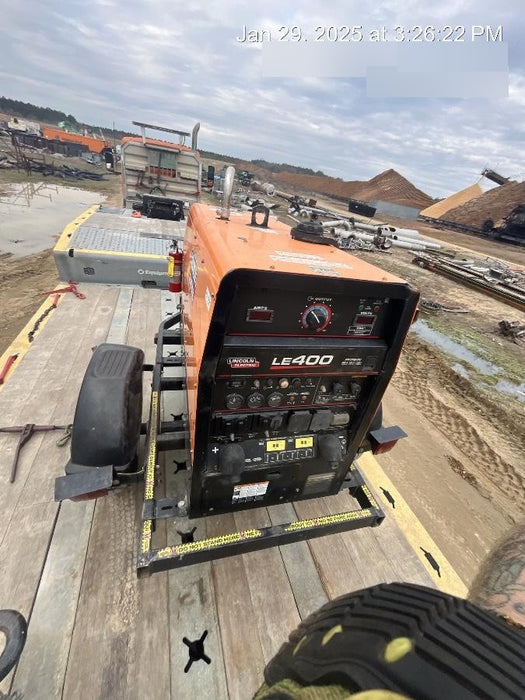 2022 Lincoln Electric LE400 Kubota V1505, Trlr, Cable Rack, Light Kit, ES Decals, T3