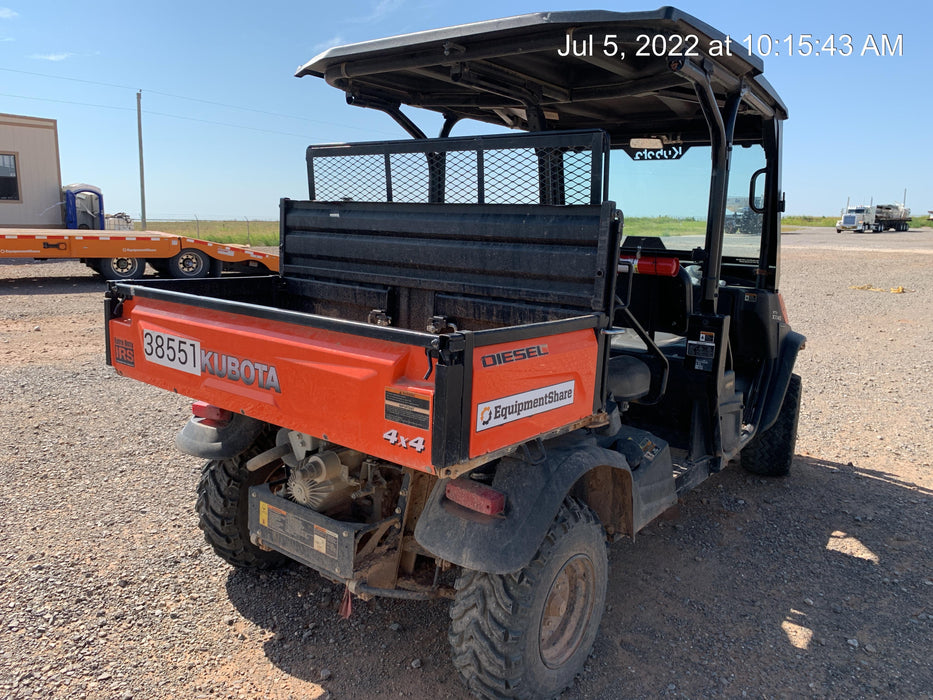 2019 Kubota RTV-X1140W-H 4wd Utility Cart, LED Strobe, Windshield Tempered Glass, Plastic Canopy, Wire Harness Kit, Backup Alarm