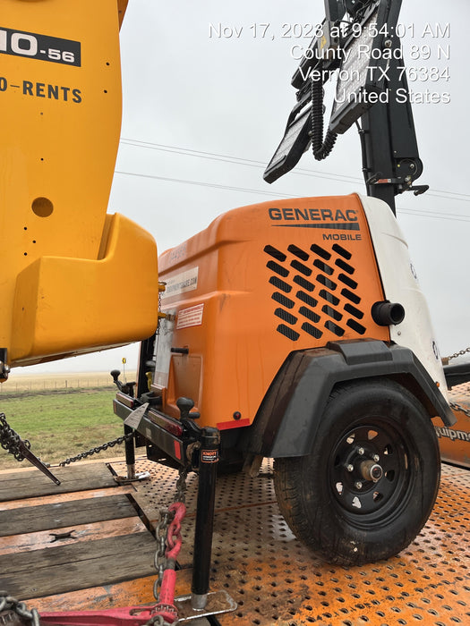 2023 Generac MLT2 Diesel, Flex Switch 120V Input, Powerzone Controller, (4) 320W LED Lights, 4kW Generator, 39.9 Gal Fuel Tank, 2" Ball, T3