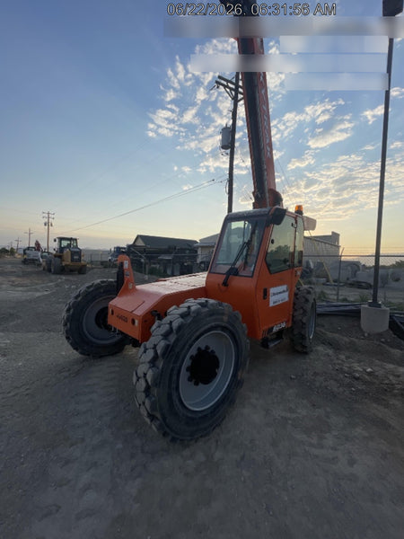 2019 Skytrak 6036 Cab/Heat/Air, Solid Tires, LED Work Lights, Beacon w/50" Carriage, 48" Pallet Forks