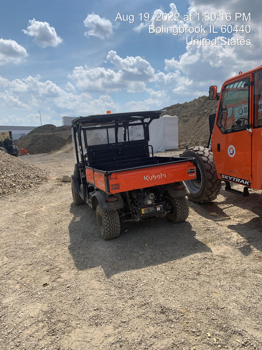 2022 Kubota RTV-X1140W-H Plastic Canopy, Windshield Acrylic Clear, LED Strobe Light, Wire Harness Kit, Back up Alarm
