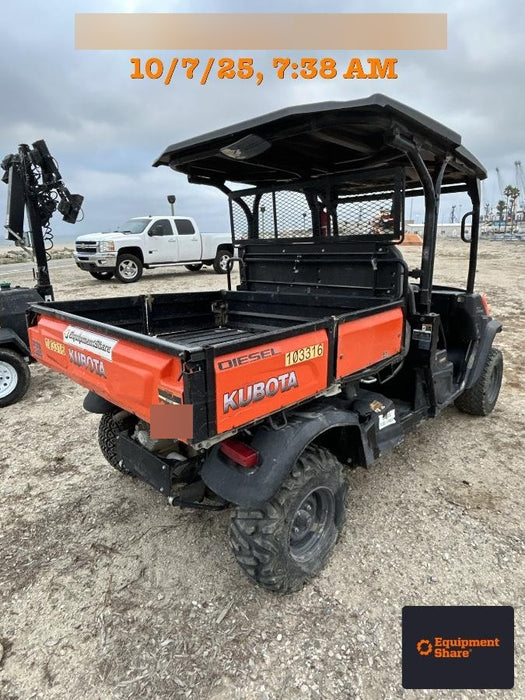 2020 Kubota RTV-X1140W-H 4WD utility cart -LED strobe -Windshield tempered glass -Plastic canopy -Wire harness kit -Backup alarm
