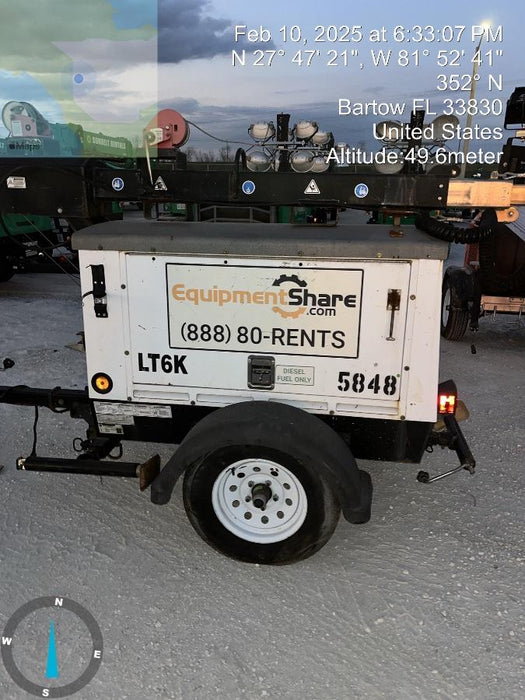2017 Multiquip LT6K` MultiQuip LT6KV Towable Light Tower