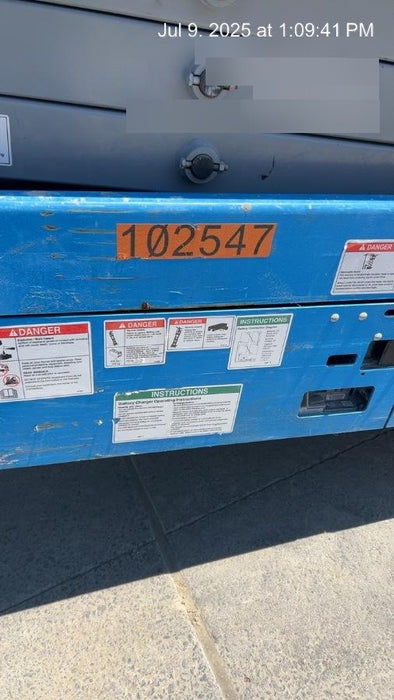 2020 Genie GS-1930 Solid Non Marking Tires, Beacon, Folding rails with half height swing gate, 800W Inverter