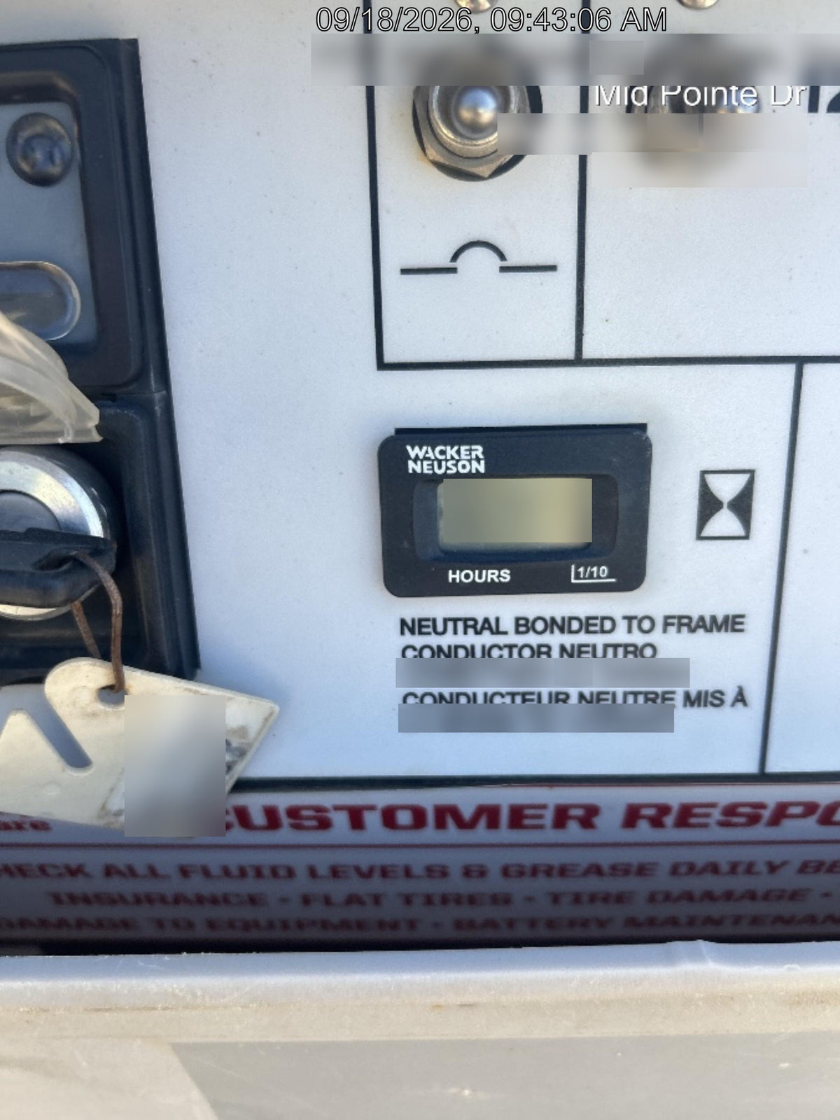 2019 Wacker Neuson LTV6L-MH Wacker Neuson LTV6L Mobile Light Tower w/Fuel Level Sensor Installed
