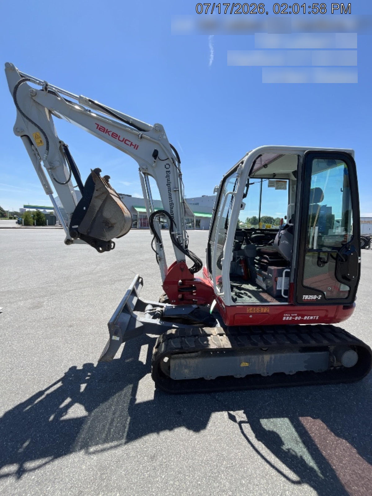 2025 TAKEUCHI TB250-2CR