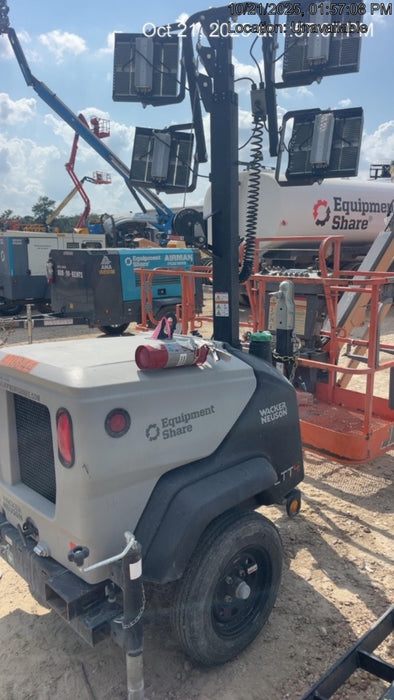 2024 Wacker Neuson LTT4 Diesel, Kohler KDW702, Deep Sea Controller, Auto Start, LED 320W, Bypass Outlet, T3