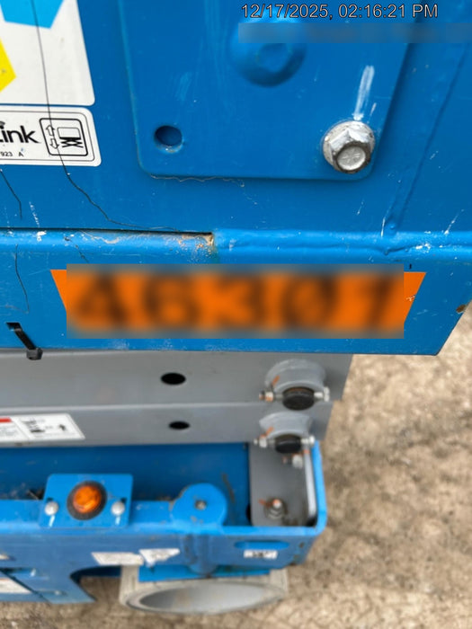 2019 Genie GS-1930 Fixed rails with chain Entry