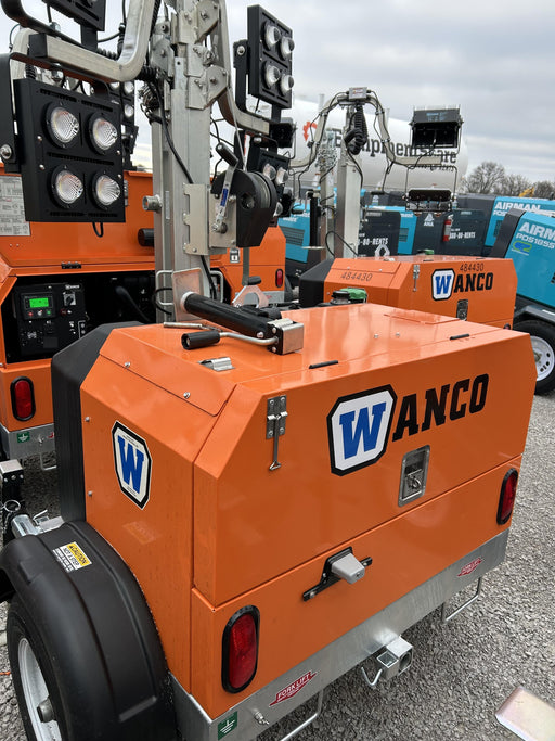 2025 Wanco WLTT-4MM4K Diesel, Mitsubishi L2E, 9.0HP @1800 rpm, Deep Sea Controller, Shore Power Plug, Auto Start, (4) 350W LED Floodlights, 4kW Generator, 60 Gal Fuel Tank, 2" Ball, T3