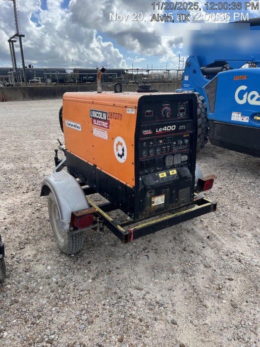 2023 Lincoln Electric LE400 Kubota V1505, Trlr, Cable Rack, Light Kit, ES Decals, T3