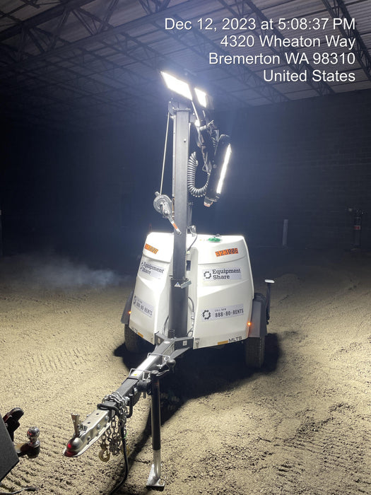 2023 Generac MLT2 Diesel, Flex Switch 120V Input, Powerzone Controller, (4) 320W LED Lights, 4kW Generator, 39.9 Gal Fuel Tank, 2" Ball, T3