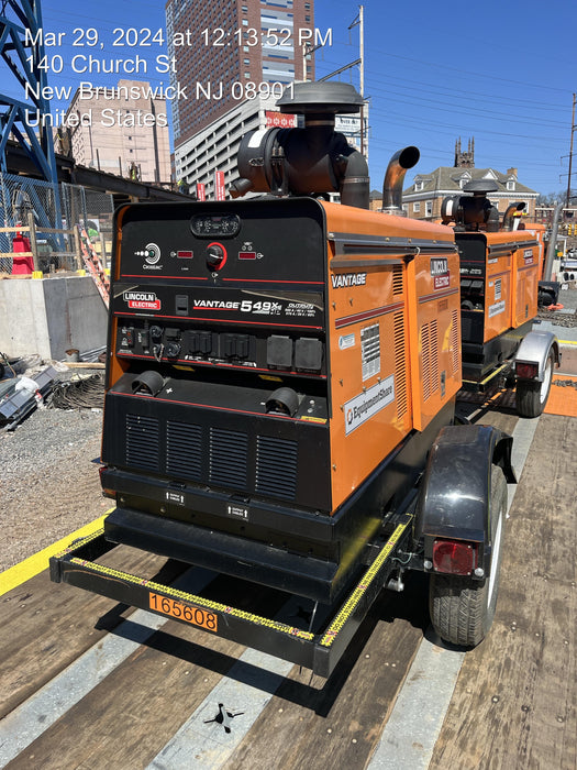 2021 Lincoln Electric Vantage 549X Ready Pak 3, ORANGE (includes trailer, cable rack, fender light kit)