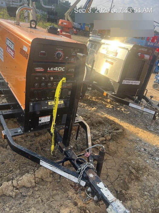 2022 Lincoln Electric LE400 Kubota V1505, Trlr, Cable Rack, Light Kit, ES Decals, T3