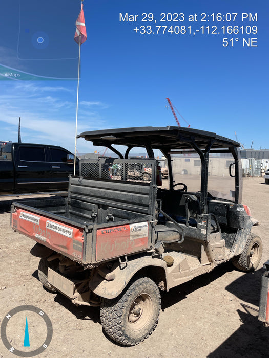 2022 Kubota RTV-X1140W-H Plastic Canopy, Windshield Acrylic Clear, LED Strobe Light, Wire Harness Kit, Back up Alarm