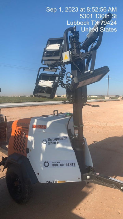 2023 Generac MLT2 Diesel, Flex Switch 120V Input, Powerzone Controller, (4) 320W LED Lights, 4kW Generator, 39.9 Gal Fuel Tank, 2" Ball, T3