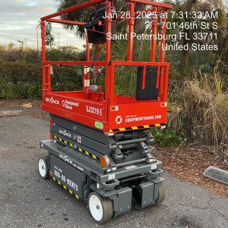 2024 Skyjack SJ3219 Electric Drive, Sld NM Tires, DBcns, RFRails, Power to Platform, T3 + Access Control
