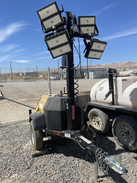2022 Allmand NLV3GR (4) LED Light Fixture 350W, 23' Vertical Mast, 3kW Prime, Towable, ES Decals, T3