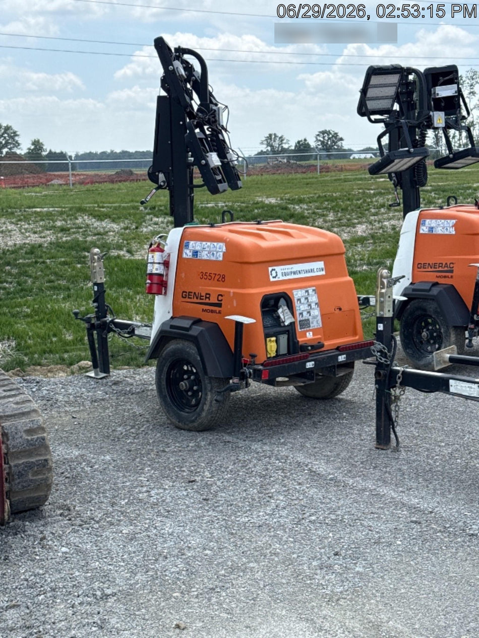 2023 Generac MLT2 Diesel, Flex Switch 120V Input, Powerzone Controller, 
(4) 320W LED Lights, 4kW Generator, 39.9 Gal Fuel Tank, 2" Ball, T3