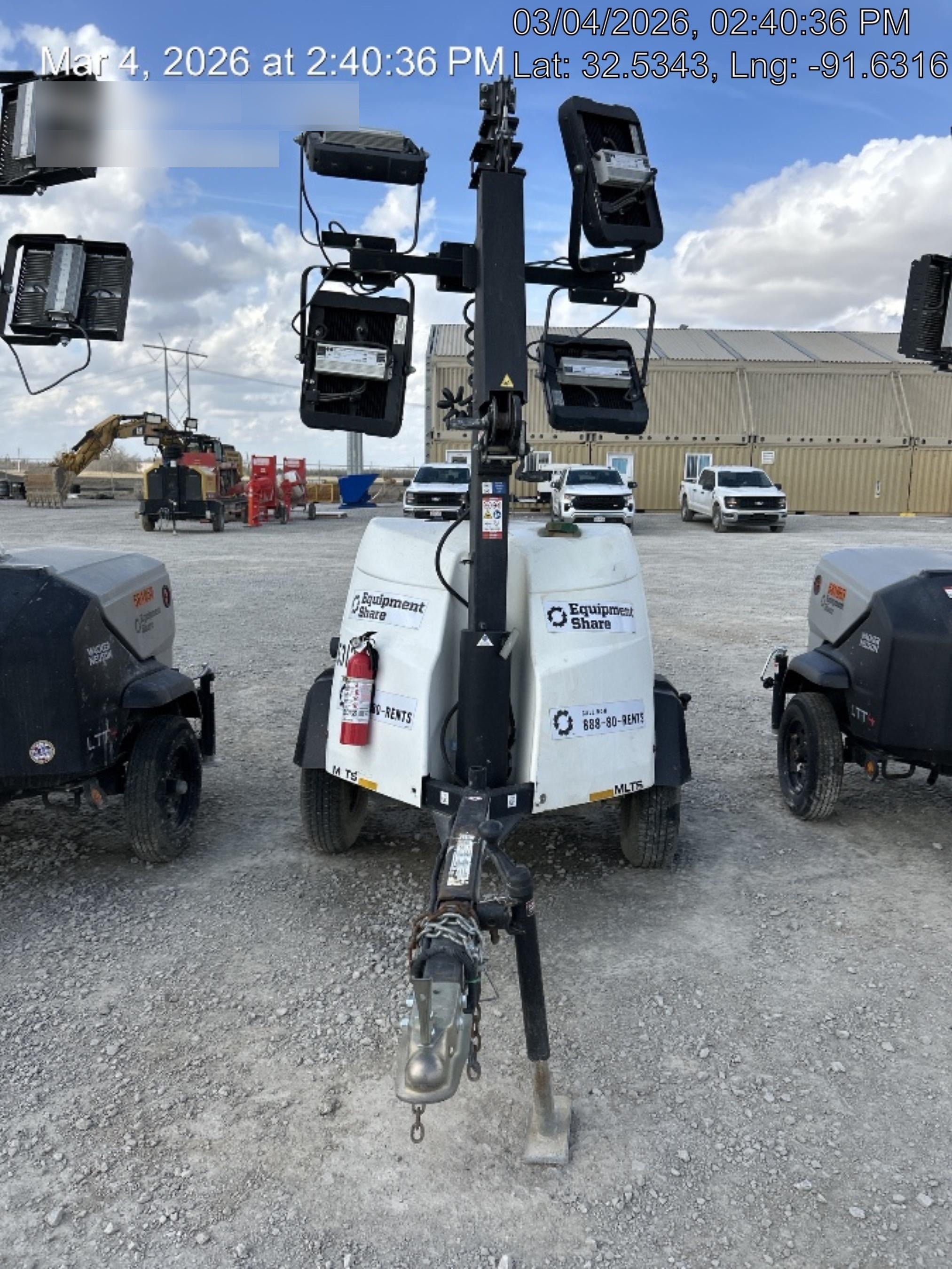 2023 Generac MLT2 Diesel, Flex Switch 120V Input, Powerzone Controller, (4) 320W LED Lights, 4kW Generator, 39.9 Gal Fuel Tank, 2" Ball, T3