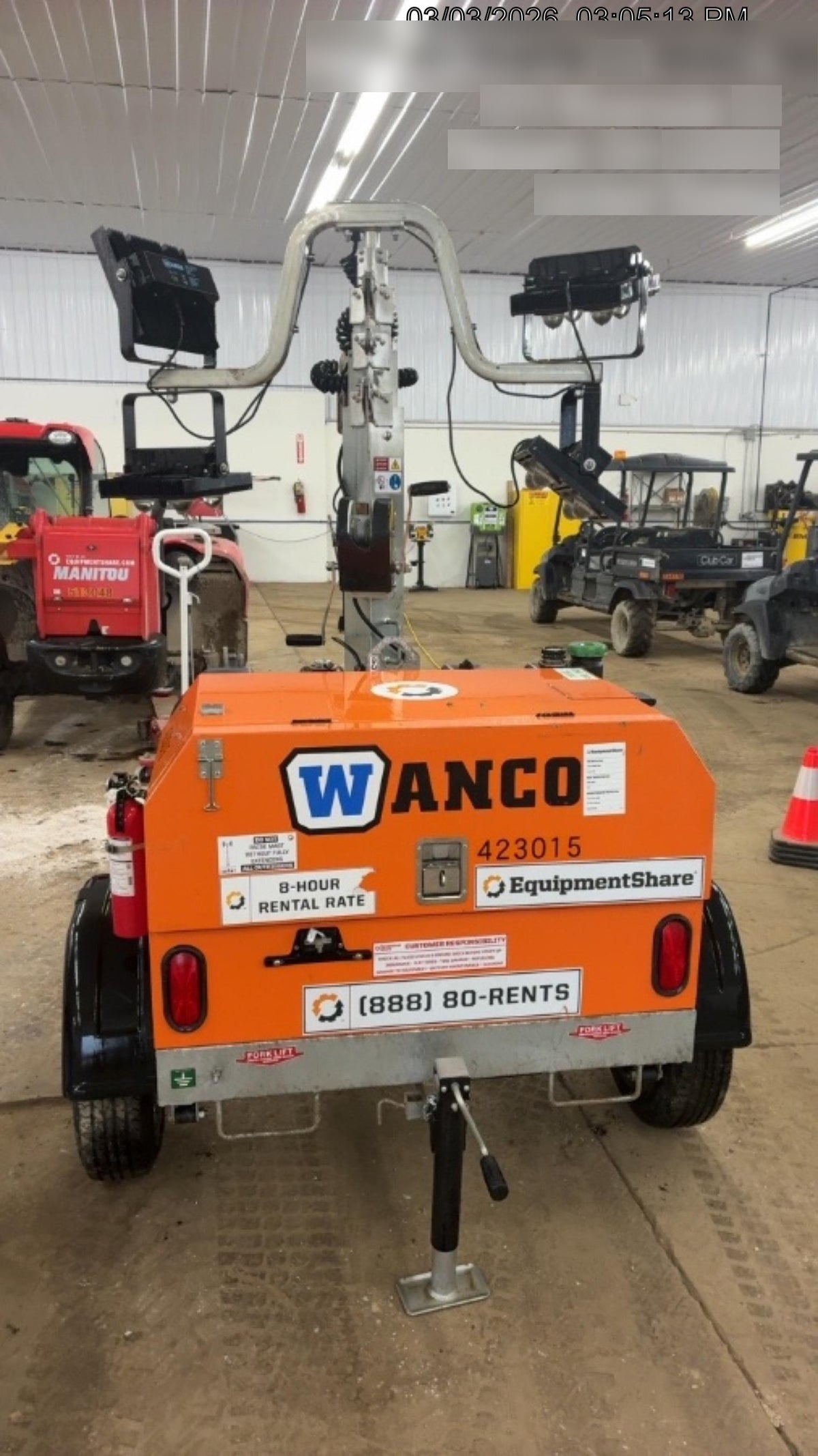 2024 Wanco WLTT-4MM4K Diesel, Deep Sea Controller, Shore Power Plug, Auto Start, (4) 350W LED Floodlights, 4kW Generator, 60 Gal Fuel Tank, 2" Ball, T3