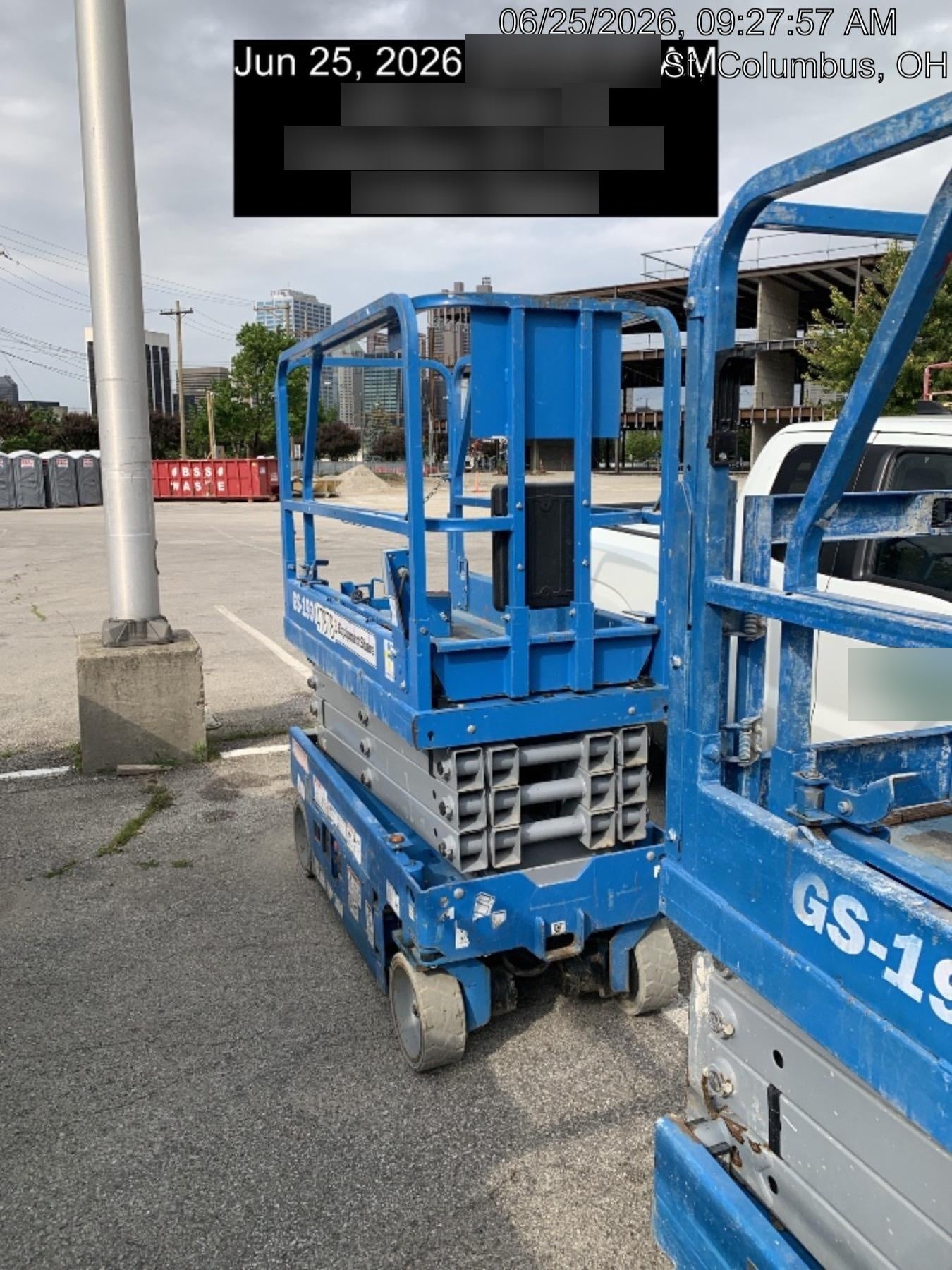 2019 Genie GS-1930 Fixed Rails with Chain Entry