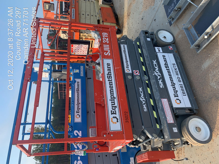 2019 Skyjack SJIII-3219 Standard Options, Trojan Batteries