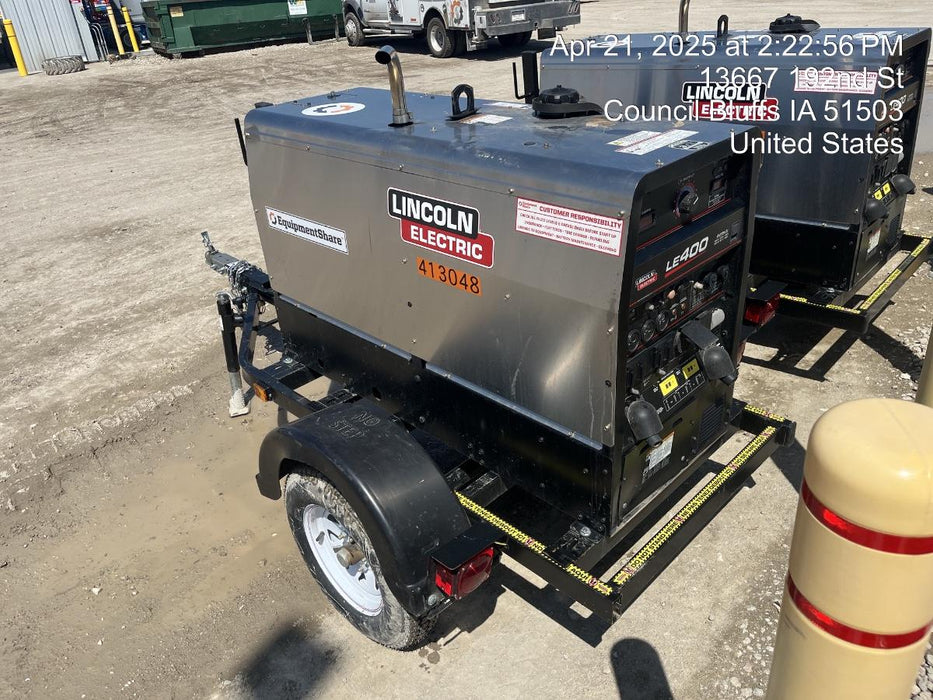 2024 Lincoln Electric LE400 Kubota V1505, Trlr, Cable Rack, Light Kit, ES Decals, T3