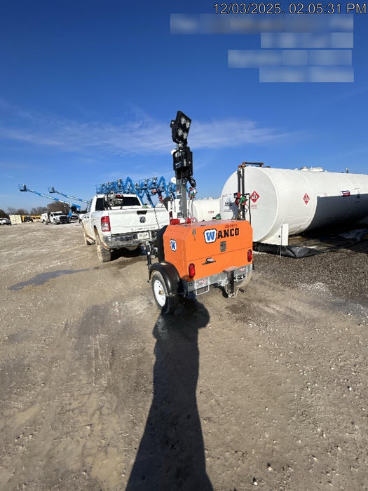 2025 Wanco WLTT-4MM4K Diesel, Mitsubishi L2E, 9.0HP @1800 rpm, Deep Sea Controller, Shore Power Plug, Auto Start, (4) 350W LED Floodlights, 4kW Generator, 60 Gal Fuel Tank, 2" Ball, T3