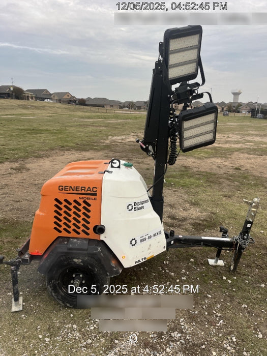 2023 Generac MLT2 Diesel, Flex Switch 120V Input, Powerzone Controller, (4) 320W LED Lights, 4kW Generator, 39.9 Gal Fuel Tank, 2" Ball, T3