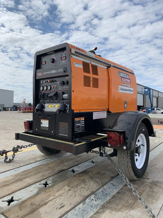 2021 Lincoln Electric Vantage 322 Vantage 322 Ready Pak 3 w/ Decals, ORANGE (includes trailer, cable rack, fender light kit) NO Telematics