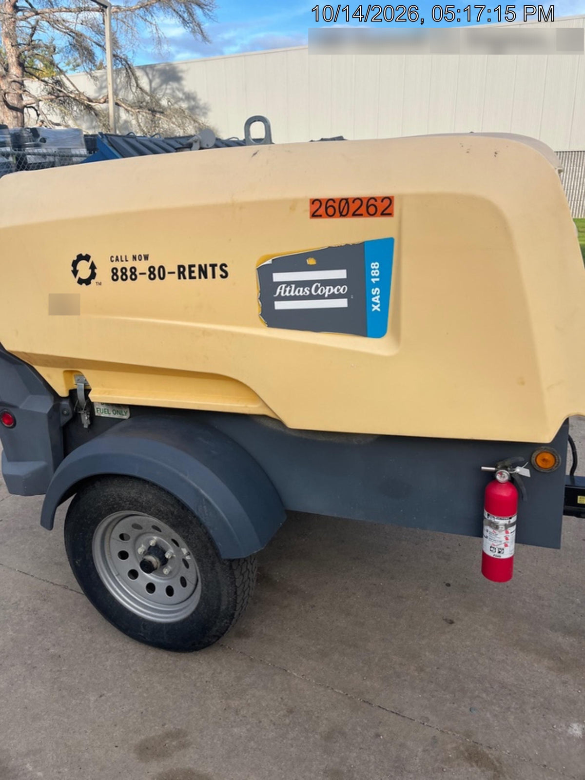 2022 ATLAS COPCO XAS188 CWK