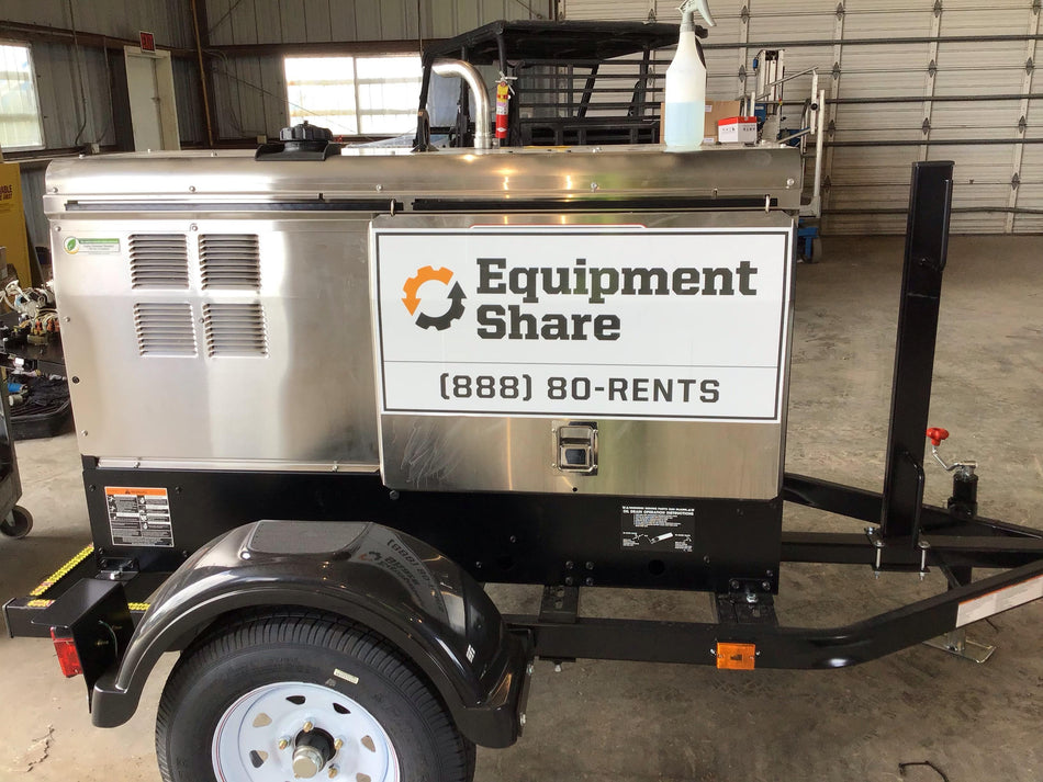 2019 Lincoln Electric Vantage 322 Welder Ready-Pak 3, Two wheel trailer, Fender and Light kit, Cable Rack