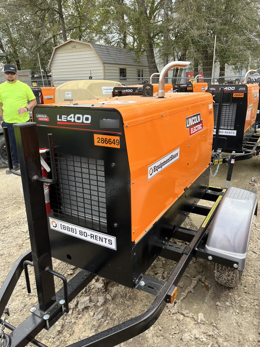 2022 Lincoln Electric LE400 Kubota V1505, Trlr, Cable Rack, Light Kit, ES Decals, T3