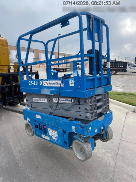 2019 Genie GS-1930 Fixed Rails with Chain Entry