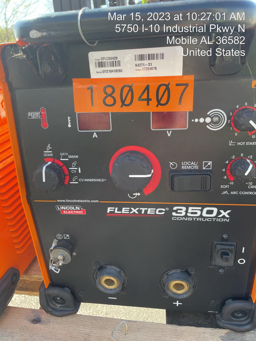 2021 LINCOLN ELECTRIC FLEXTEC 350X