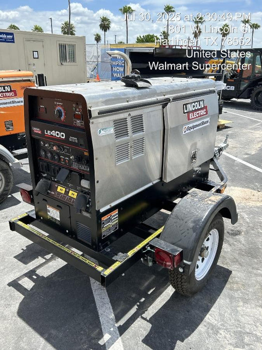 2025 Lincoln Electric LE400 Diesel, Kubota V1505, 22 HP, Trlr, Cable Rack, Light Kit, ES Decals, T3