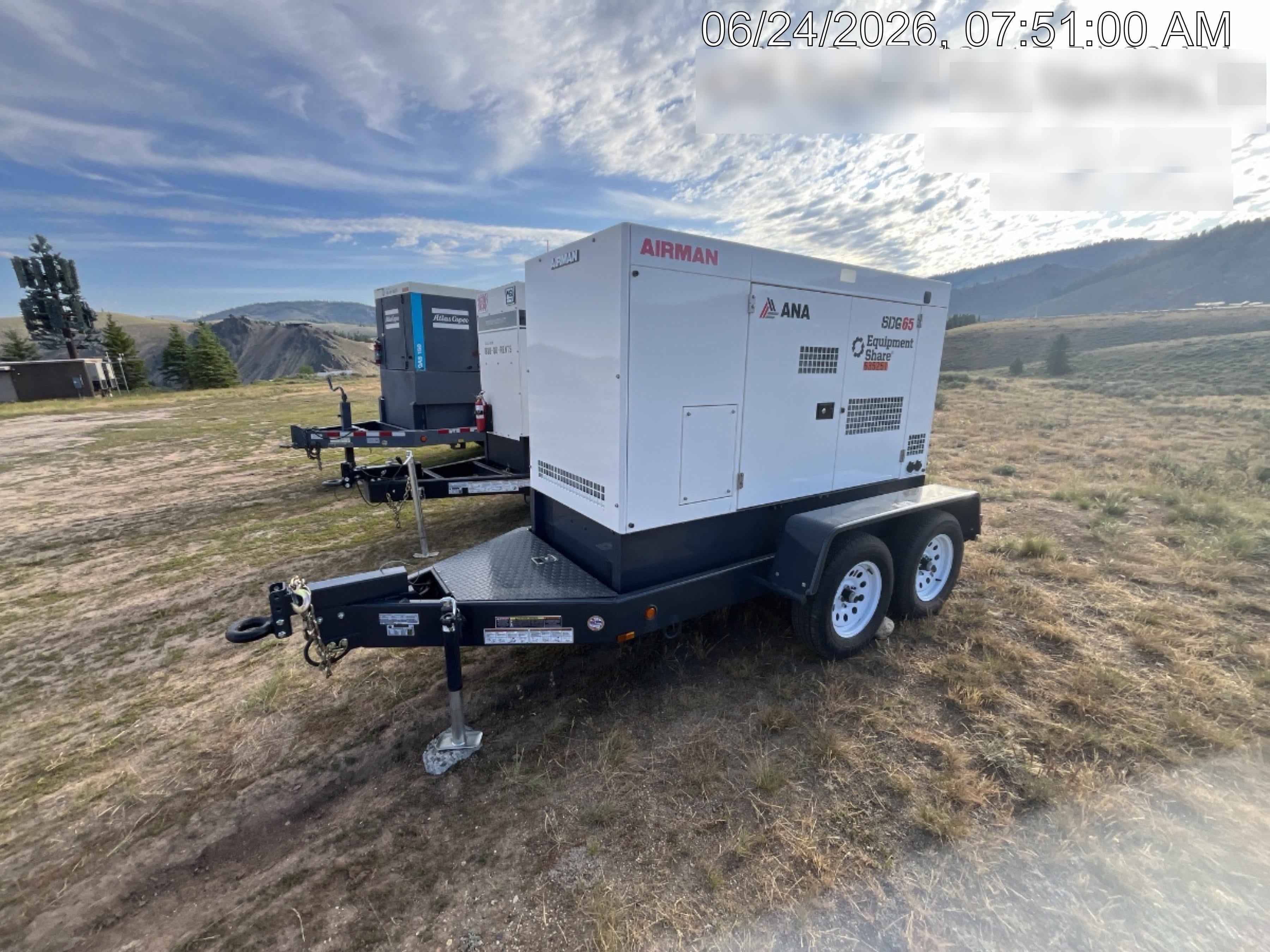 2023 Generac MLT2 Diesel, Flex Switch 120V Input, Powerzone Controller, (4) 320W LED Lights, 4kW Generator, 39.9 Gal Fuel Tank, 2" Ball, T3