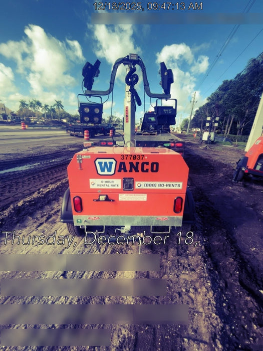 2023 Wanco WLTT-4MM4K Diesel, Deep Sea Controller, Shore Power Plug, Auto Start, (4) 350W LED Floodlights, 4kW Generator, 60 Gal Fuel Tank, 2" Ball, T3