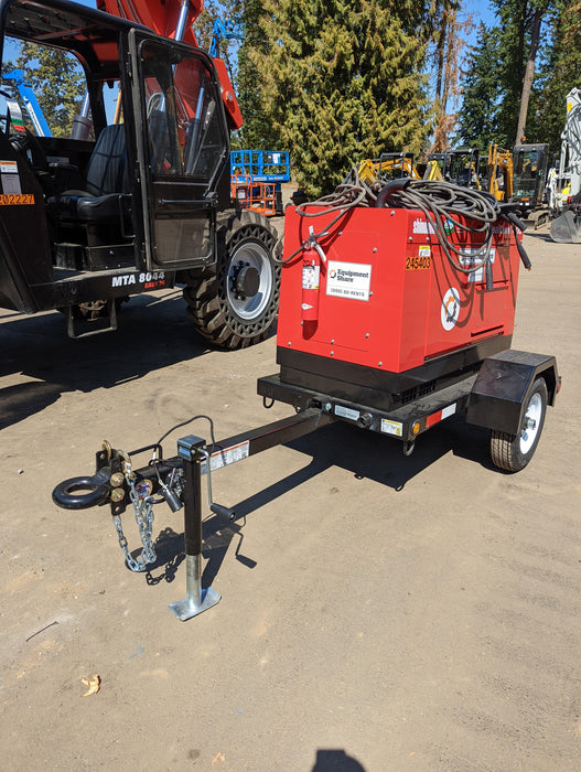 2022 Shindaiwa DGW400MDL Kubota D902 Engine, 23 HP, Dual Op Welder, Wire, Arc, Droop Stick, Tig, and CC Stick Functionality, Simulphase, 3 Phase and 1 Phase Gen Output, Single Axle NB Trlr, Slr Trckl Chrg 12V 12W, Fire Ext